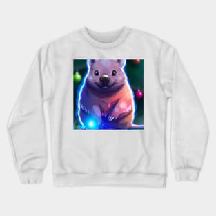 Cute Wombat Drawing Crewneck Sweatshirt